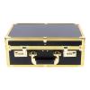 BRICZUNA Barber Carrying Case, Barber Briefcase Tool Box,Barber Cases for Clippers and Supplies, Travel Hair Stylist Tools Storage(Gold) view 1