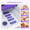CuPiLo Foot Spa Bath Massager with Heat, Collapsible Foot Massager Spa Soaking Tub with Bubbles, Red Light, Pumice Stone, Shiatsu Massage Rollers, Pedicure Foot Spa for Relaxation, Gifts(Purple) view 4