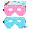 BeeVines Gel Eye Mask, 2 Pack XL Jumbo Size Cooling Ice Masks for Puffy Eyes for Men & Women, Cold & Warm Compress for Post Surgery, Puffiness, Allergies, Sinuses & Migraines Treatment view 1