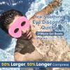 BeeVines Gel Eye Mask, 2 Pack XL Jumbo Size Cooling Ice Masks for Puffy Eyes for Men & Women, Cold & Warm Compress for Post Surgery, Puffiness, Allergies, Sinuses & Migraines Treatment view 2