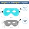 BeeVines Gel Eye Mask, 2 Pack XL Jumbo Size Cooling Ice Masks for Puffy Eyes for Men & Women, Cold & Warm Compress for Post Surgery, Puffiness, Allergies, Sinuses & Migraines Treatment view 3