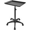 JOSTZHXIN Salon Rolling Tray, Premium Aluminum Tattoo Tray Rolling Cart, Height Adjustable Styling Tray, Service Storage Tray Trolley for Beauty Salon Clinic Spa