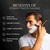 Complete Straight Razor Kit - Straight Razor Shaving Kit for Men with Damascus Steel Blade, Leather Strop, Organic Shave Soap, Synthetic Shaving Brush, Strop Paste, Leather Case, Gift Box view 3