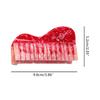 Funny Piano Hair Clip,Cute Acetate Hair Claw,Small Hair Clips for Women,Fashion Hair Clip,Red view 2