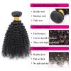 10A Brazilian Virgin Hair Extensions, Afro Curly Human Hair Bundles 16" 18" 2pcs, 100% Unprocessed Natural Black Hair for Black Women view 2