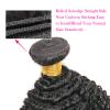 10A Brazilian Virgin Hair Extensions, Afro Curly Human Hair Bundles 16" 18" 2pcs, 100% Unprocessed Natural Black Hair for Black Women view 4