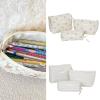 BLACKNANA 3 Pcs Makeup Bag Travel Cosmetic Bag Set Large Capacity Toiletry Bag Flower Print Wash Bag Pen Bag for Woman Girls view 2