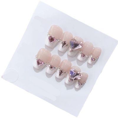 Handmade Wearing Nail Art Long and Short Nail Art Fake Nail Patches(24275,M)