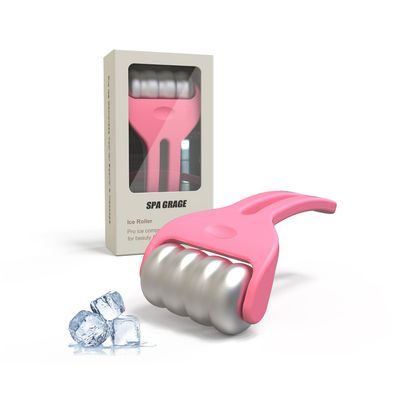 AQUAPEN Ice Roller for Face | SPA-Grade Alloy Cold & Hot Therapy Roller Reduces Puffiness, Wrinkles & Migraines | Long-Lasting Cooling Relief | Soft-Touch Handle Best Gift for Women (Matte Pink)