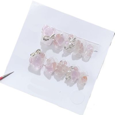 Handmade Wearing Nail Art Long and Short Nail Art Fake Nail Patches(24261,M)