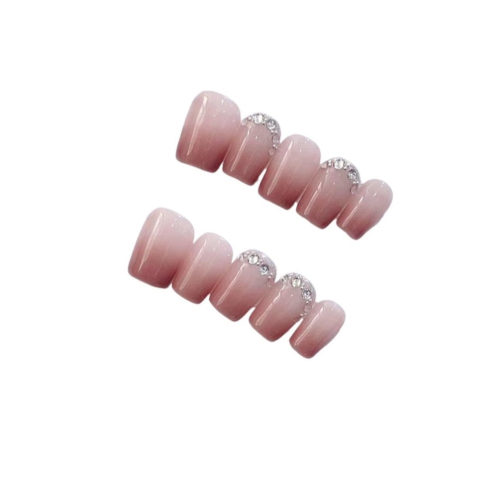 Handmade Wearing Nail Art Long and Short Nail Art Fake Nail Patches(24226,XS)
