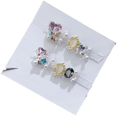 Handmade Wearing Nail Art Long and Short Nail Art Fake Nail Patches(24253,S)