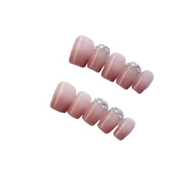 Handmade Wearing Nail Art Long and Short Nail Art Fake Nail Patches(24226,L)