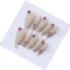 Handmade Wearing Nail Art Long and Short Nail Art Fake Nail Patches(24236,XS) view 1