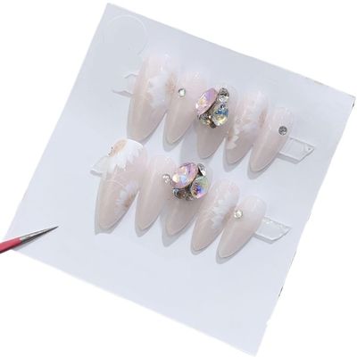 Handmade Wearing Nail Art Long and Short Nail Art Fake Nail Patches(24268,M)