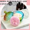 Tioncy 3 Pcs Large Body Powder Puff and Container Crystal Container Soft Washable Reusable Velour Face Body Glitter Wet Dry Makeup(Colorful) view 4