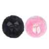 3.3 Inch Large Powder-Puff Soft Plush Powder-Puff Body Puff Ribbon Bow Handle For Girl Women Home Office Travel view 3