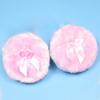 3.3 Inch Large Powder-Puff Soft Plush Powder-Puff Body Puff Ribbon Bow Handle For Girl Women Home Office Travel view 4