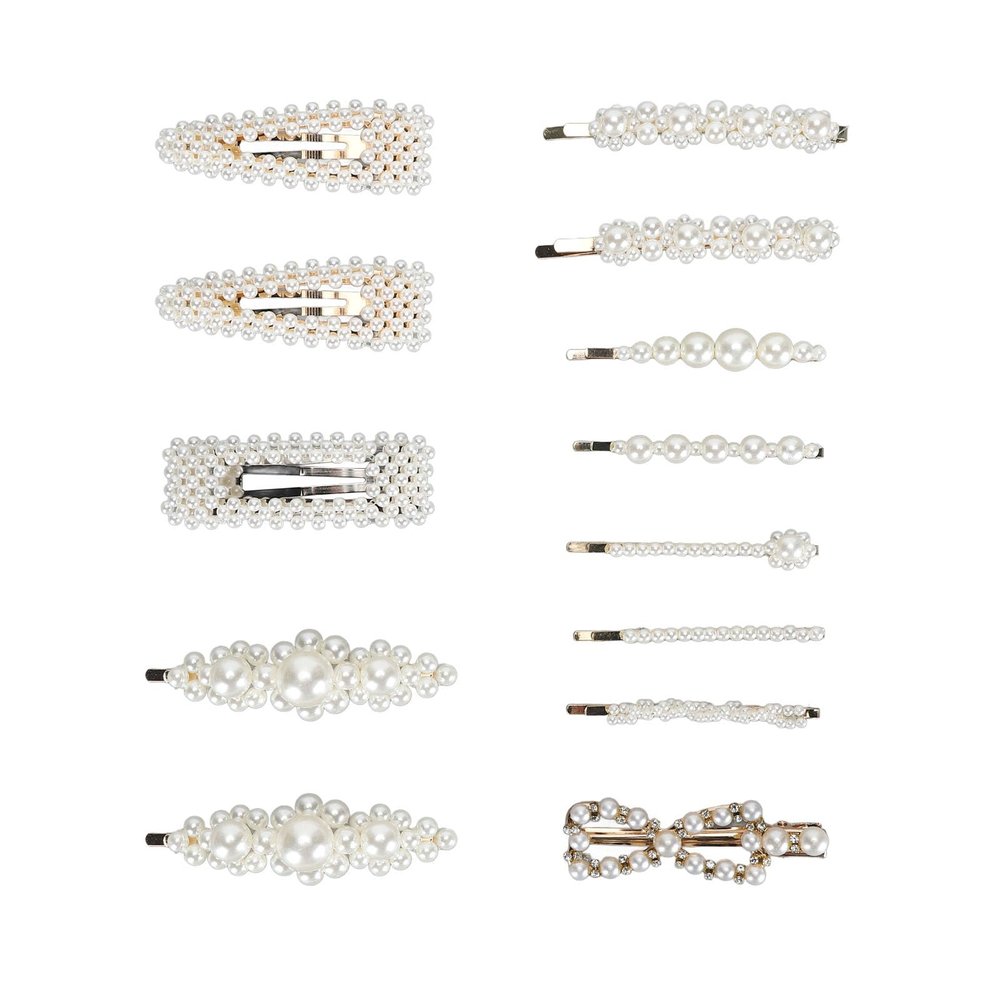 20 Pcs Pearl Hair Clips, Hair Clips for Girls, Fashion Hair Clips Set, Hairpin Accessories Headwear Styling Tools, for Party Wedding Daily