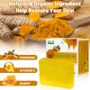 3Packs Best Turmeric Soap Bar, Organic Tumeric Soap for Face and Body, Honey Lemon Tumeric Body Wash with Vitamin C, E, Citrus, Turmeric Face Wash for Smoothing, Moisturizing skin view 2