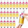 Abbylike 20 Pcs Lipstick Holder Keychain Lip Balm Pencil lip balm holder Pencil Lipstick Organizer Holder Keychain bulk Lip Balm Holder Pouch Portable Lipstick Bag With Hook for Women Teacher Gift view 1