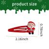 15 Pcs Christmas Hair Clips, Christmas Claw Clips, Red Hair Clips, Reindeer Hair Clip, Santa Hair Barrette, Metal Hair Clip, Christmas Snowman Hair Accessories for Women Girls view 2