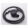 DYKKLKQ Hair Salon Shampoo Bed Shower Head Set Beauty Room Basin Washing Hair Nozzle Black Plastic Shower Rose +1m Hosepipe Jingxin view 1