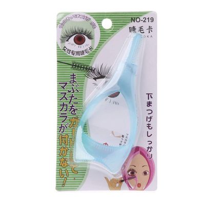 3 In1 Trendy Mascara Shield Guard Eyelash Comb Applicator Guide Card Makeup Tool