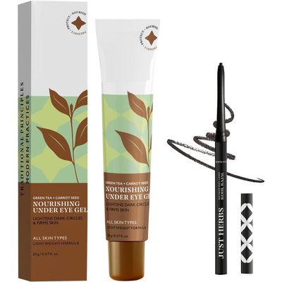 DURJA Nourishing Under Eye Gel Creme for Dark Circles, Eye Puffiness, Fine Lines & Wrinkles with Green Tea & Carrot Seed -for Men & Women 20 gm...'
