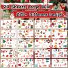 220 Styles Christmas Tattoos for Kids Temporary Glow in the Dark Tattoos Luminous Fake Temp Stickers Christmas Stocking Stuffers Gifts Party Decorations Favors Supplies Birthday Party 20 Sheets view 2