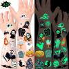 170 Styles Glow in the Dark Halloween Tattoos for Kids Temporary Tattoo Luminous Stickers for Boys Girls Pumpkin Ghost Party Decorations Favors Supplies Trick or Treat Birthday Party 20 Sheets view 1