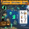 170 Styles Glow in the Dark Halloween Tattoos for Kids Temporary Tattoo Luminous Stickers for Boys Girls Pumpkin Ghost Party Decorations Favors Supplies Trick or Treat Birthday Party 20 Sheets view 4