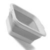 38 * 27 * 17CM Foldable Foot Bath Basin Multipurpose Large Capacity Silicone Folding Foot Soaking Bucket for Home Travel (Gray) view 2