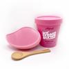 JollyScrub Combo - Birthday Cake Ice Cream Scrub + Nano Glass Foot Scrubber + Free Bamboo Spoon view 1