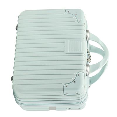 FOYTOKI Travel Makeup Organizer Suitcase Vintage Cosmetic Storage Case for Desktop Office School Use Capacity for Cosmetics Sundries Easy to Organize Access