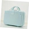 FOYTOKI Travel Makeup Organizer Suitcase Vintage Cosmetic Storage Case for Desktop Office School Use Capacity for Cosmetics Sundries Easy to Organize Access view 3