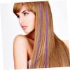 OHPHCALL 6pcs Clip-in Glitter Tinsel Hair Extensions Hair Tinsel Kit for Braiding view 3