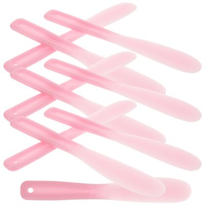 OHPHCALL 10pcs Silicone Mix Makeup Spatula Tool Skincare Palette Mixing Stick for Jelly Masks Face Foundation Cream