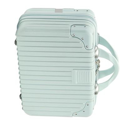 ORFOFE Capacity Makeup Organizer Suitcase Vintage Cosmetic Storage Box for Travel Rod Installation Practical Design for Dressing Rooms and Bedrooms