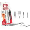 Cuticle-B-Gone Nail Care & Cuticle Remover Tool with Interchangeable Attachments, At Home or Travel Ready, Gentle Cuticle & Hangnail Grooming for Finger Nails & Toe Nails view 1