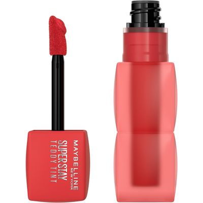 MAYBELLINE Super Stay Teddy Lip Tint, Long Lasting Matte Lipstick For Up To 12HR Wear, Coquettish, 1 Count
