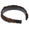 TOVINANNA Women Decorative Synthetic Hair Hoops Fishbone Braid Headband High-temperature Extra Wide Hair Accessories for Stylish Looks for Daily Wear and Special Occasions view 1