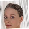 TOVINANNA Women Decorative Synthetic Hair Hoops Fishbone Braid Headband High-temperature Extra Wide Hair Accessories for Stylish Looks for Daily Wear and Special Occasions view 2