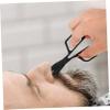 FOMIYES Nose Hair Scissors Stainless Steel Manual Trimming Tool for Convenient Nose and Facial Hair Removal for Men and Women Rounded Tip Design for Safety view 2