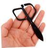 FOMIYES Nose Hair Scissors Stainless Steel Manual Trimming Tool for Convenient Nose and Facial Hair Removal for Men and Women Rounded Tip Design for Safety view 3