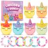 Bath Bombs for Girls,6 Packs Unicorn Donut Bubble Bath Bathbombs with Surprise Toys Inside, Bath Toys for Kids Age 4-8, Birthday Christmas Basket Stuffer Gifts for Girls 3 4 5 6 7 8 view 1