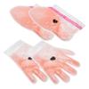 Beatifufu 2pairs Peach Paraffin Wax Therapy for Hands and Feet Exfoliating Scrub Gloves Included Moisturizing Wax Covers for of Hand and Foot Masks view 1