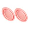FRCOLOR 2pcs Foldable Makeup Brush Cleaner Pad Cleaning Mat for Women Reusable and Space-saving Scrubber for Makeup Brushes Sponges and Tools view 1