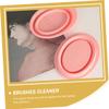 FRCOLOR 2pcs Foldable Makeup Brush Cleaner Pad Cleaning Mat for Women Reusable and Space-saving Scrubber for Makeup Brushes Sponges and Tools view 3