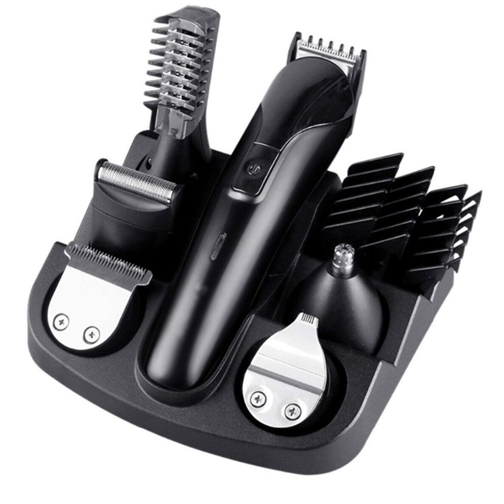 CGTENBS Professional Men Electric Hair Clipper 6 in 1 Multifunctional Hair Cutter Machine Rechargeable Hair Trimmer for Beard Nose Ears